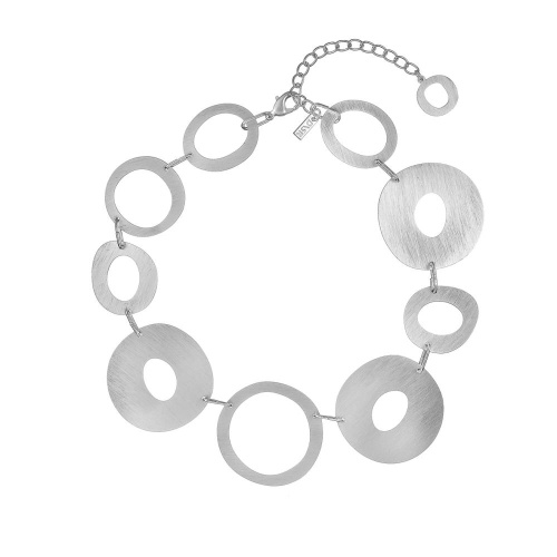 Колье Dansk Copenhagen, Alaya, с овалами неправильной формы, DNSK25.2-9C2501002 серебристый