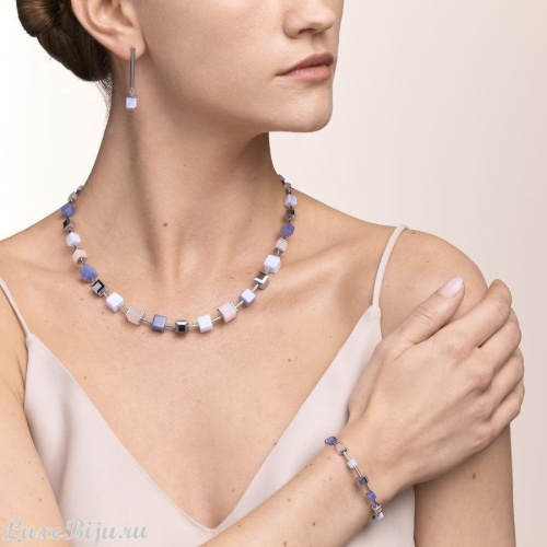 Серьги Coeur de Lion Blue-Beige 5059/21-0710 фото 2