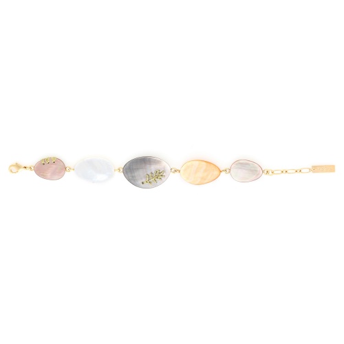 Браслет Nature Bijoux, Calliope, с перламутром и золотистый нитью, NB25.1-13-44090 коричневый фото 2