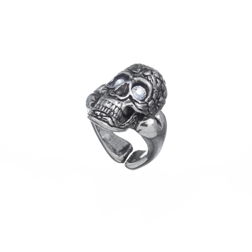 Кольцо Tra-la-ra, Tatoo, разъемное, с черепом и кристаллами, TLR24-522P302 хрустальный фото 2