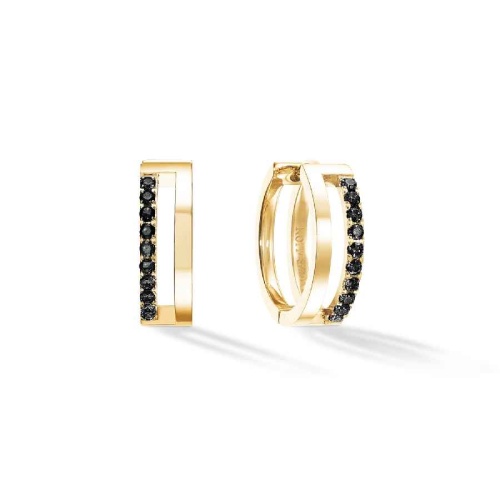 Серьги Coeur de Lion Black-Gold, 0136/21-1316