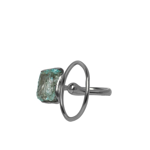 Кольцо Katerina Vassou, Tulip, с топазом, KV24.1-308803B серебристый фото 2