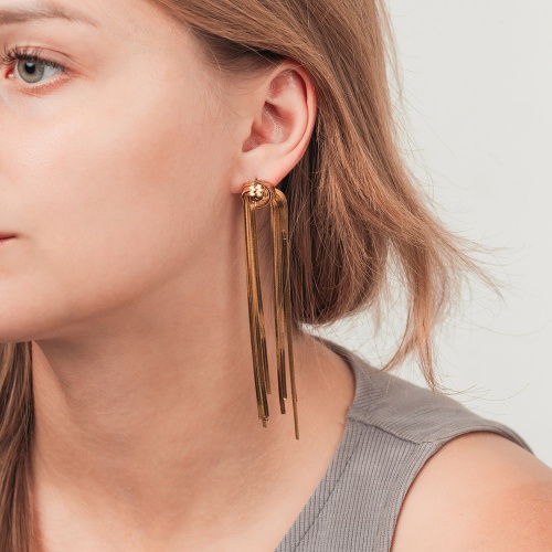 Серьги Fiore Luna Узел, AWE1061-G фото 2