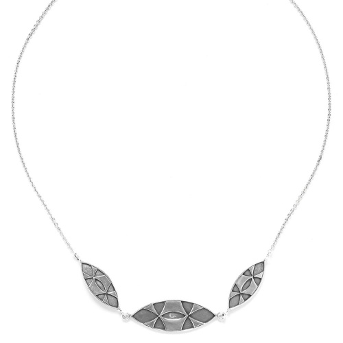 Колье ORI TAO, Karaba, с орнаментом, OT23.1-15-31320 серебристый фото 2