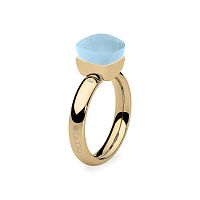 Кольцо Qudo FIRENZE 17.2 (G) Air Blue Opal, 107001/40-4701 17.2