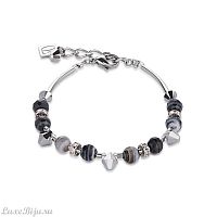 Браслет Coeur de Lion Black-White 4894/30-1314