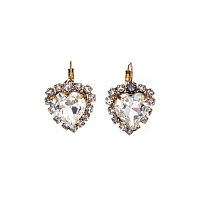 Серьги Celeste G, с кристаллом Swarovski и фианитами, CS26.1-1077 хрустальный