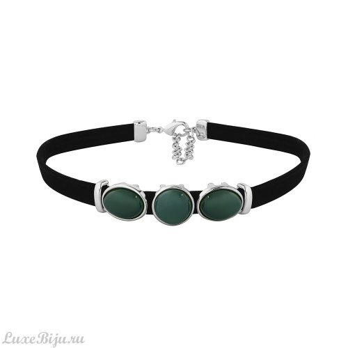 Чокер Possebon pearl green agate