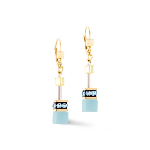 Серьги Coeur de Lion Turquoise-Yellow, 2838/20-0601