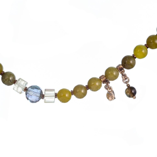 Колье Lanzerotti, Verde, жад, цитрин, кристаллы, лабрадорит, LZ-24.12-556 зеленый фото 2