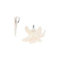 Серьги Nature Bijoux, Lis Blanc, с перламутром, NB26.1-12-90661 белый