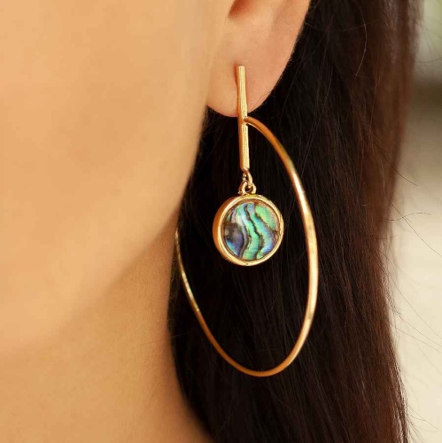 Серьги Possebon Abalone, A9016.14 G фото 2