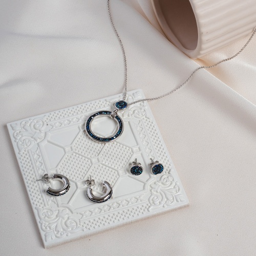 Пусеты Fiore Luna BBL 8мм, A2002SW-E08.23 BL/S фото 2