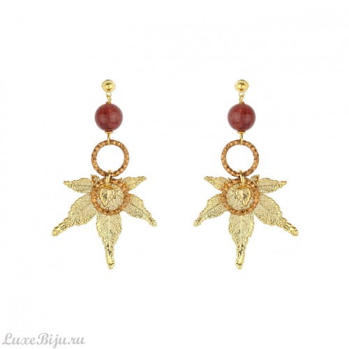 Серьги Ester Bijoux Японский Клён OR909-G BR
