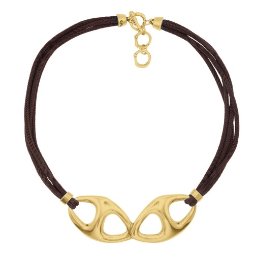 Колье Ciclon, Eden oro, текстиль, металл, CN-250803 золотистый