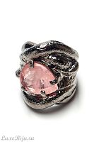 Кольцо Estrosia, розовый кристалл Морганит, ES-ANE18-05