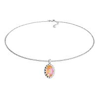 Колье Qudo TIVOLA UNICA big (S/P) Crystal orange ignite 3cm, 420713