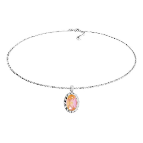 Колье Qudo TIVOLA UNICA big (S/P) Crystal orange ignite 3cm, 420713