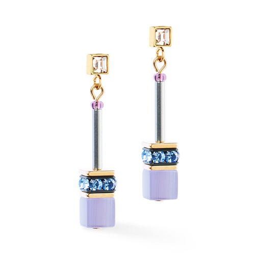 Серьги Coeur de Lion Purple-Blue, 3030/21-0807