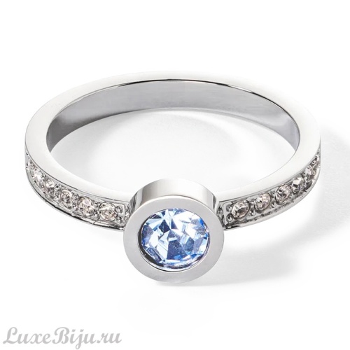 Кольцо Coeur de Lion Light Blue-Silver 17.2 мм, 0228/40-0741 54