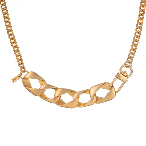 Колье Dansk Copenhagen, Anastazia, удлиненное, с крупными звеньями, DNSK26.1-9C2507021 золотистый фото 2