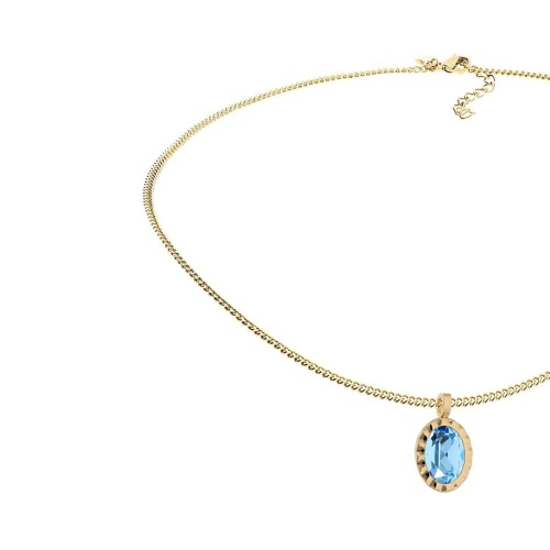 Колье Qudo TIVOLA UNICA big (G/P) Aquamarine 3cm, 420528 фото 5