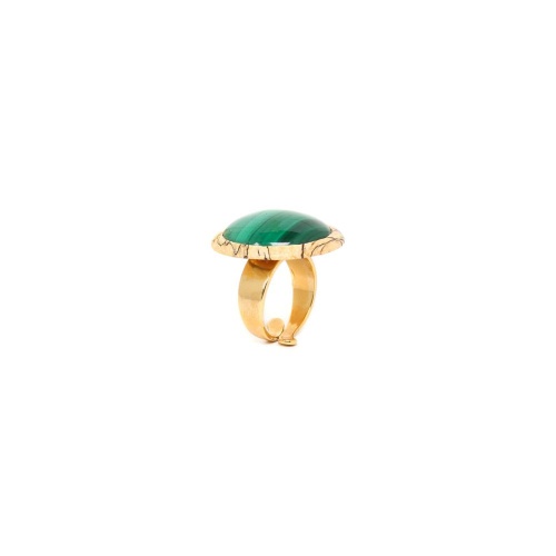 Кольцо Nature Bijoux, Bergame, разъемное,тамариндовое дерево и малахит, NB22.2-19-24511 зеленый фото 4