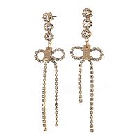 Серьги Moon Paris, Ringo Queen, с бантом в обрамлении кристаллов, MRQ-24.05-005 золотистый