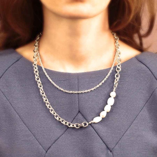 Колье Fiore Luna Bella Pearle Сarabiner, BL1010/MP S фото 2