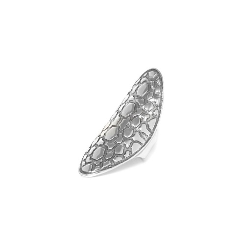 Кольцо ORI TAO, Tortuga, разъемное, текстурированный металл, OT24.1-19-40313 серебристый фото 4