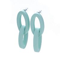 Серьги Moon Paris, Lorian, со звеньями из каучука, ML-22.02-005 мятный