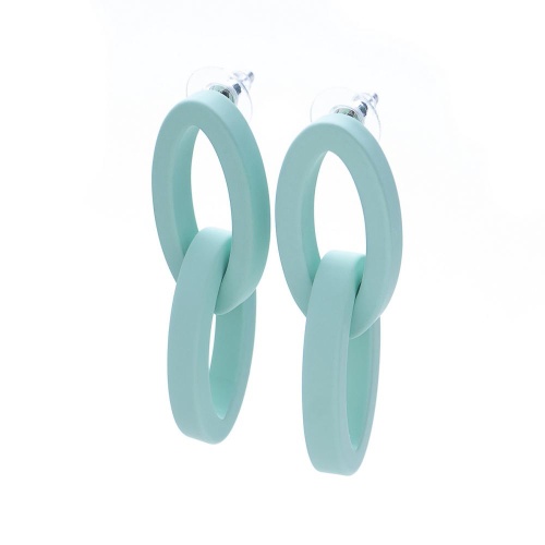 Серьги Moon Paris, Lorian, со звеньями из каучука, ML-22.02-005 мятный