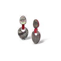 Серьги Nature Bijoux, Sumida, с перламутром и бисером, NB26.2-12-90683 серый
