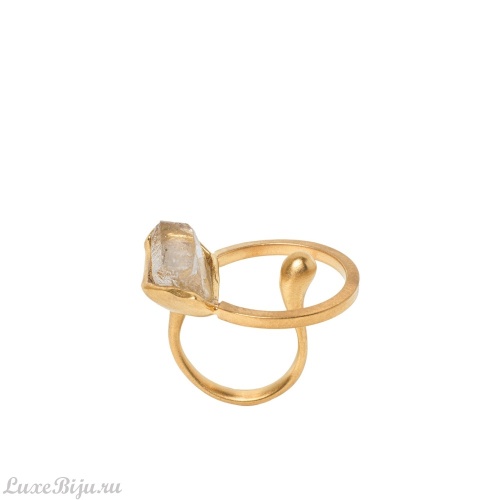 Кольцо Katerina Vassou, Cosmic, с кварцем, KV25.2-404854GCRY золотистый