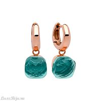 Серьги Qudo Firenze blue apatite 300032 BL/RG