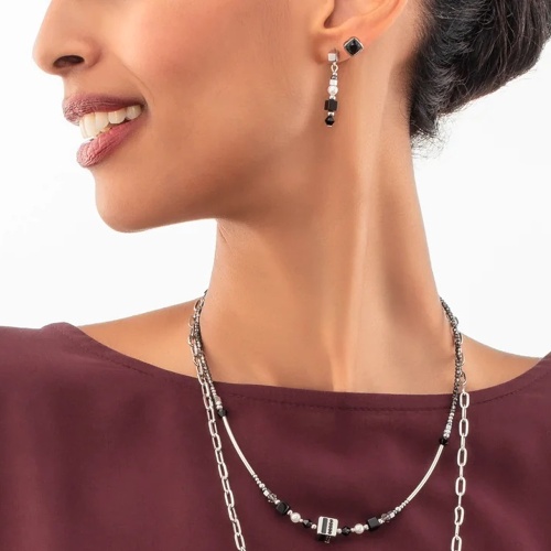 Серьги Coeur de Lion Black-Silver, 1200/21-1317 фото 2