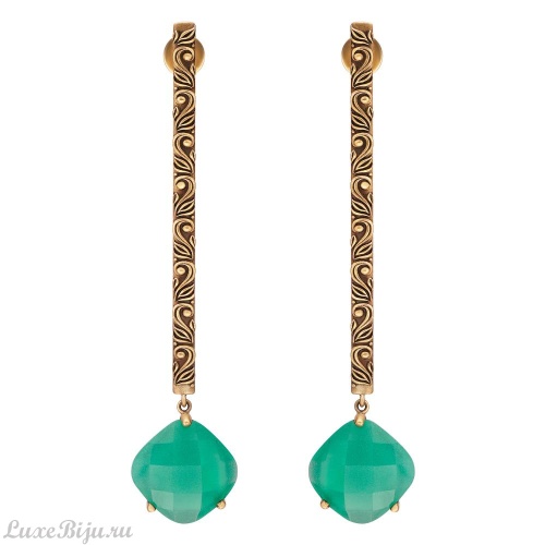 Серьги Fiore di Firenze OR1603 CRISOPRASIO фото 2