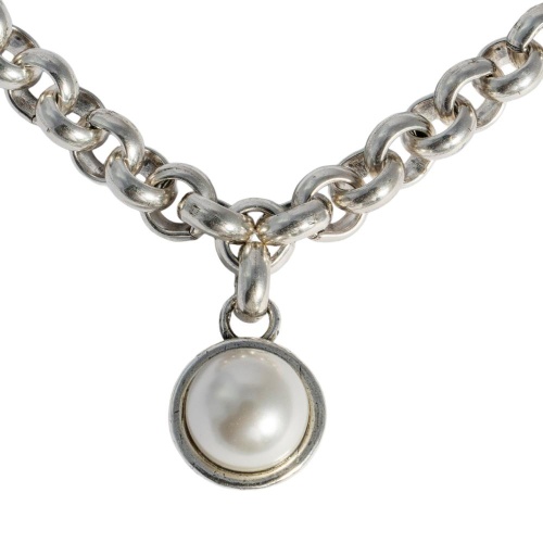 Колье Tucco, Alba, с жемчугом, TC26.1-TMC202 серебристый