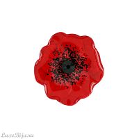 Кольцо TARATATA, Joli coquelicot, разъемное, с цветной смолой и кристаллом, TT-T23-06413-103 красный