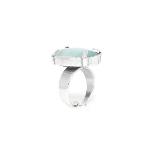 Кольцо Nature Bijoux, Gotborg, разъемное, с ракушкой Capiz в смоле, NB25.2-19-25921 голубой фото 4