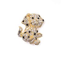 Брошь Moon Paris, Nord, собака, с кристаллами, MoS-22.03-040 золотистый