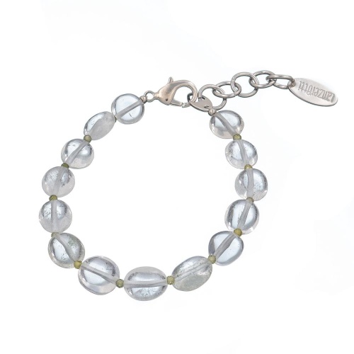 Браслет Lanzerotti, Ispirazione, амазонит, циркон, LZ-24.10-422 хрустальный