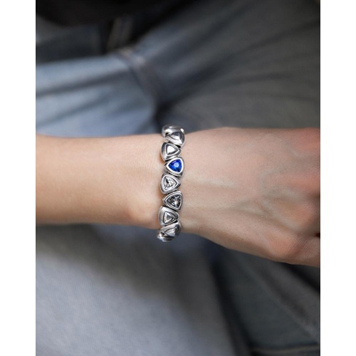 Браслет Ciclon, Horizon, стрейч, с кристаллами, CN-251111 красный фото 2