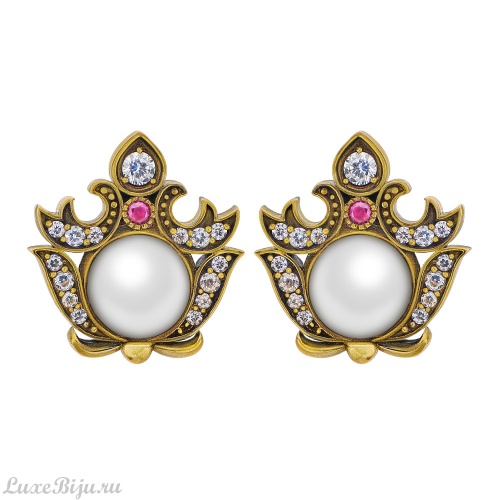 Серьги пусеты Fiore di Firenze OR0606, малые