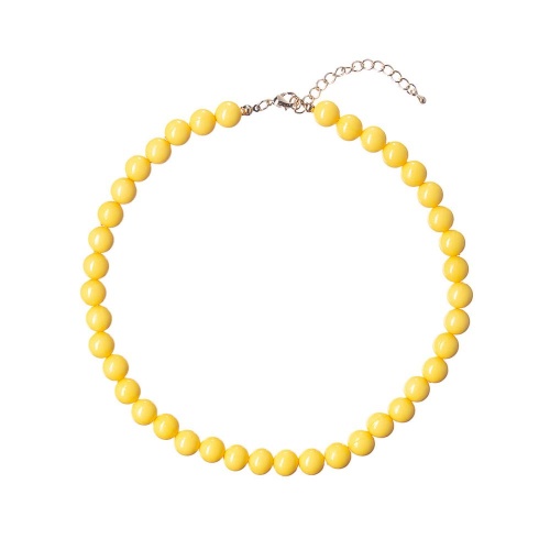 Колье Moon Paris, Valentine, с акриловыми бусинами, MVL-22.12-002 желтый