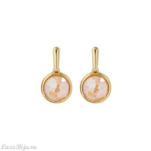 Серьги Possebon  quartz rose