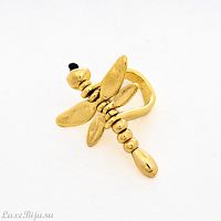 Кольцо Tucco, Freedom, со стрекозой, TC26.2-TMA99 золотистый, 17,5