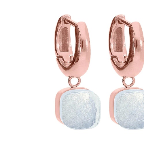 Серьги Qudo Firenze arctic blue opal, 300368 BL/RG фото 5