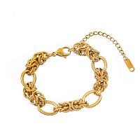 Браслет Dansk Copenhagen, Courage Waterproof, с плетением "Бисмарк", DNSK26.1-7W2601007 золотистый