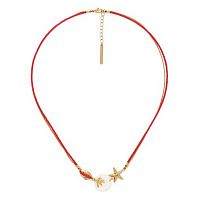 Колье Franck Herval, Darya, с перламутром, агатом и Swarovski, FH26.2-13-64634 красный